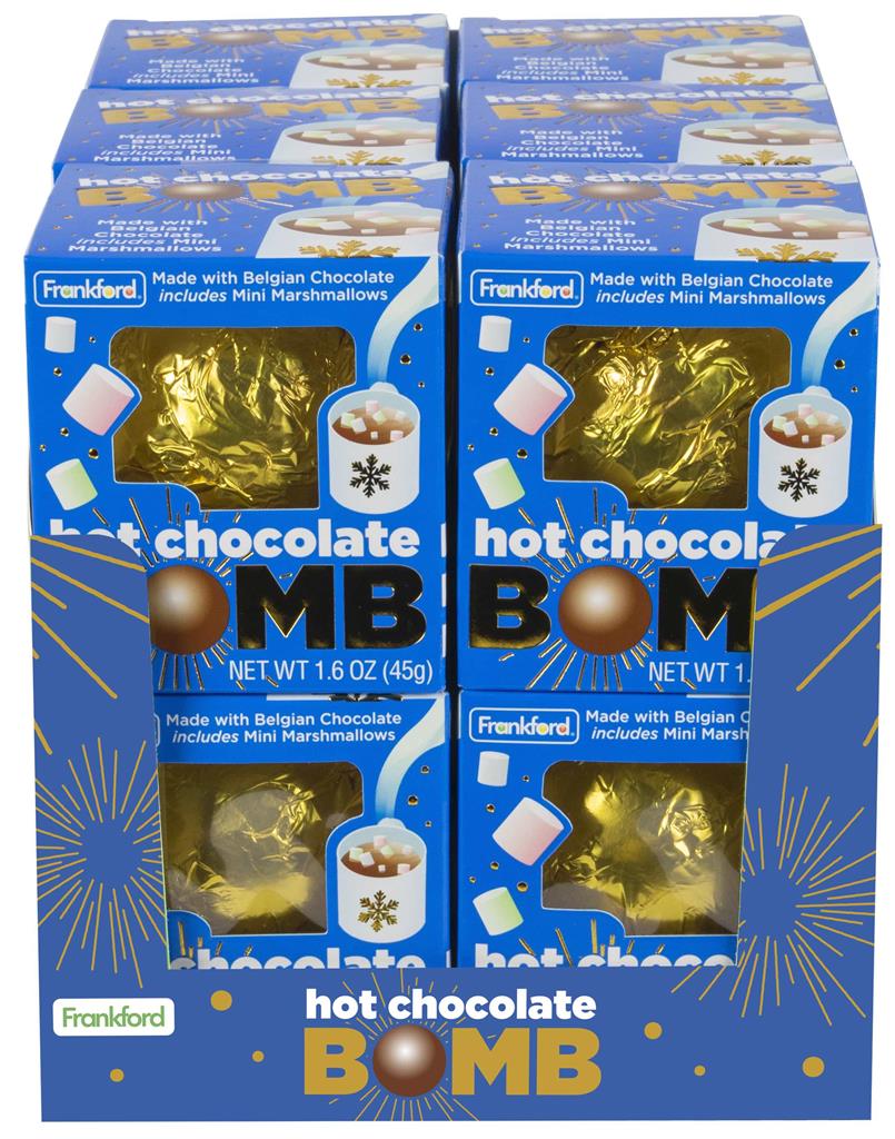 All City Candy Christmas Hot Chocolate Melting Bomb - 1.60 oz. 1 box Frankford For fresh candy and great service, visit www.allcitycandy.com