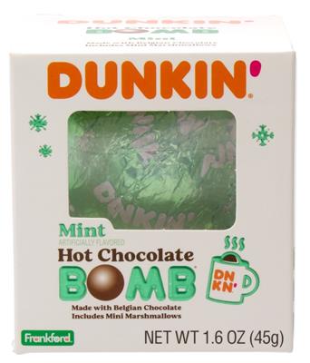All City Candy Dunkin Mint Hot Chocolate Bomb 1.6 oz. 1 Box Frankford Candy For fresh candy and great service, visit www.allcitycandy.com