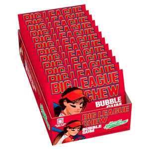 All City Candy Big League Chew Strawberry Bubble Gum - 2.12-oz. Bag Case of 12 Ford Gum & Machine Company For fresh candy and great service, visit www.allcitycandy.com