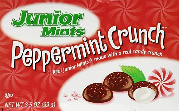 All City Candy Junior Mints Peppermint Crunch - 3.5-oz. Theater Box Theater Boxes Tootsie Roll Industries For fresh candy and great service, visit www.allcitycandy.com