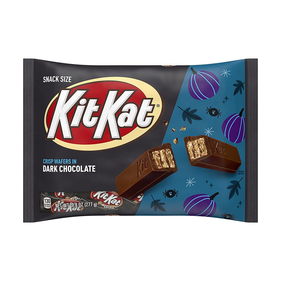 All City Candy Kit Kat Blackout Dark Chocolate Snack Size Candy Bars - 9.8-oz. Bag Halloween Hershey's For fresh candy and great service, visit www.allcitycandy.com