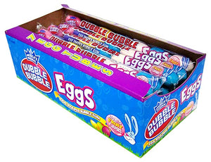 All City Candy Dubble Bubble Eggs Egg-Shaped Bubble Gum - 2.1-oz. Tube Case of 24 Easter Concord Confections (Tootsie) For fresh candy and great service, visit www.allcitycandy.com