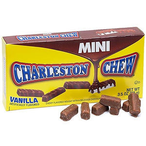 All City Candy Mini Vanilla Charleston Chews Candy Bars - 3.5-oz. Theater Box Theater Boxes Tootsie Roll Industries For fresh candy and great service, visit www.allcitycandy.com