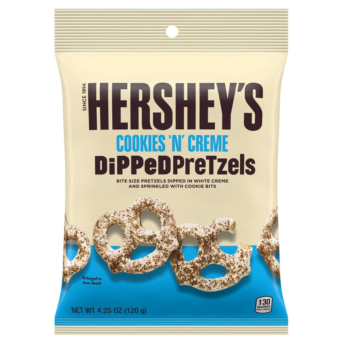 All City Candy Hershey's Cookies 'N' Creme Dipped Pretzels - 4.25-oz. Bag Hershey's For fresh candy and great service, visit www.allcitycandy.com