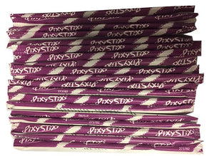 All City Candy Purple Pixy Stix Candy Powder 6" Straws - 100 Piece Package Powdered Candy Nestle For fresh candy and great service, visit www.allcitycandy.com