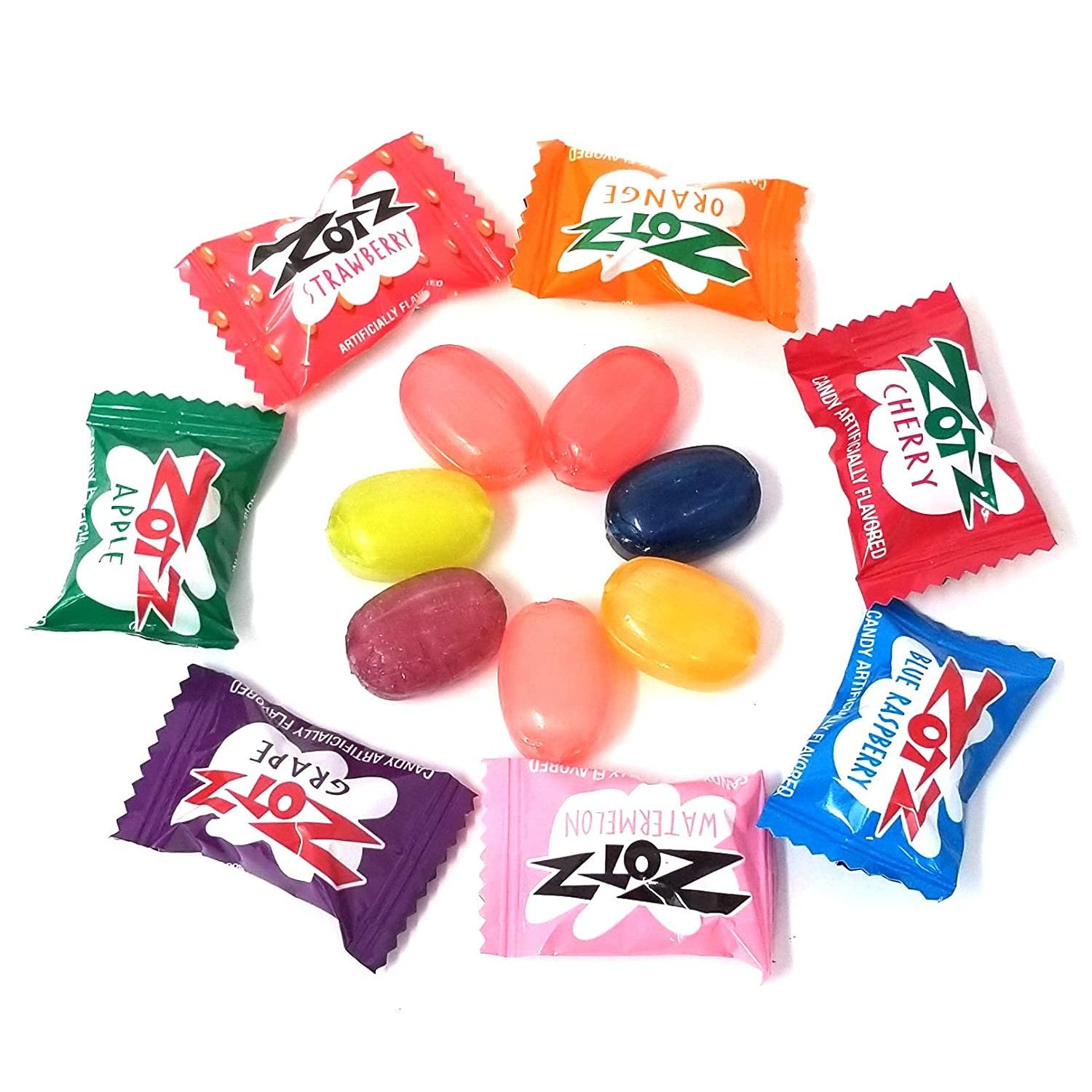 Fuzz Candy Zotz Fizz Power Candy Assorted Single Wrap in Bulk - All City Candy
