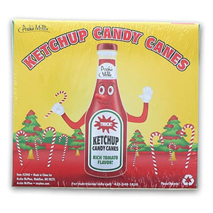 All City Candy Archie McPhee Ketchup Candy Canes - 3.8 oz. - 6 count Novelty Archie McPhee For fresh candy and great service, visit www.allcitycandy.com