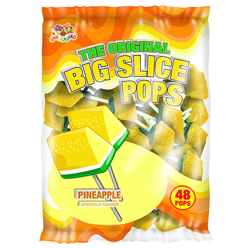 All City Candy Big Slice Pops Pineapple Lollipops - Bag of 48 Lollipops & Suckers Albert's Candy For fresh candy and great service, visit www.allcitycandy.com