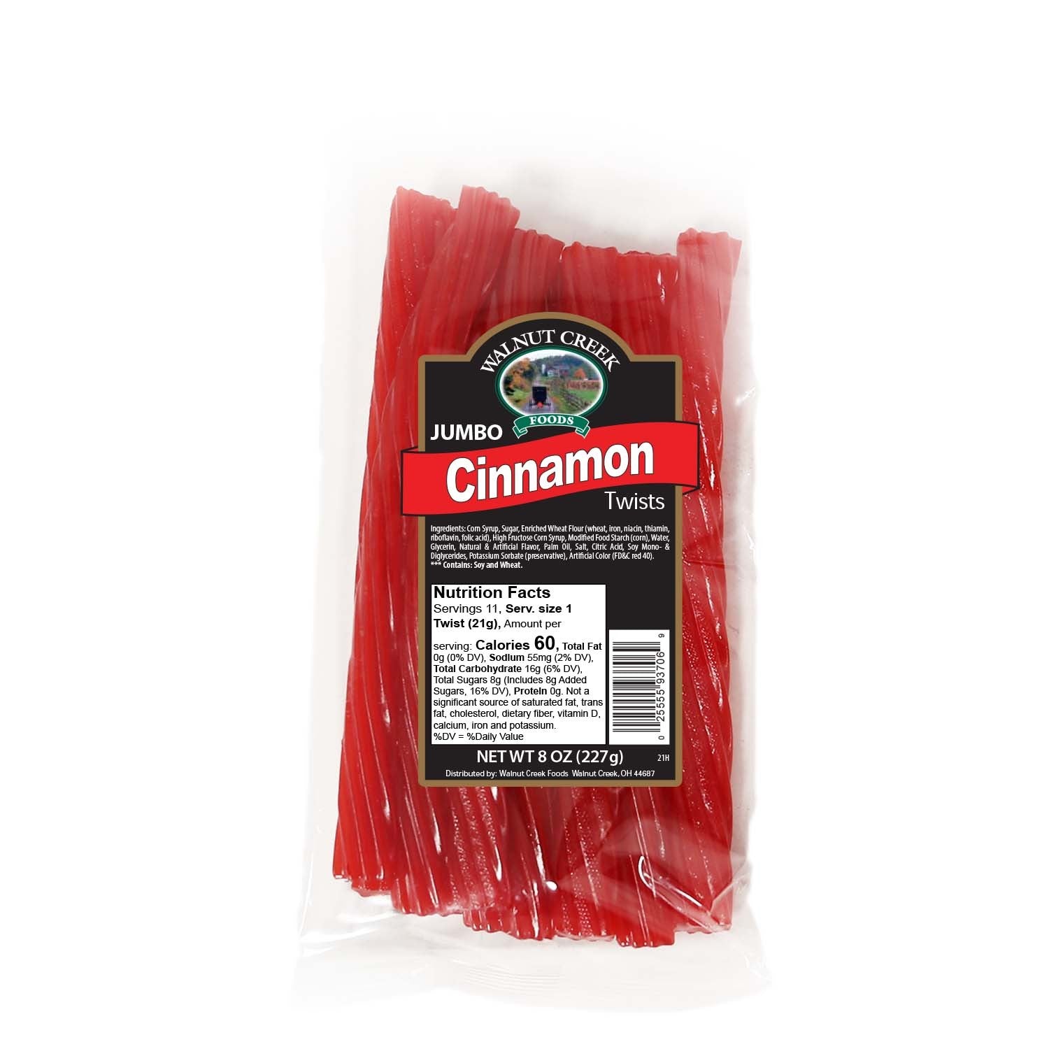 All City Candy Walnut Creek Cinnamon Licorice Twists - 8-oz. Bag Walnut Creek Foods For fresh candy and great service, visit www.allcitycandy.com