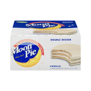 All City Candy Double Decker Vanilla MoonPie 2.75 oz. - Case of 12 Candy Bars Chattanooga Bakery (MoonPies) For fresh candy and great service, visit www.allcitycandy.com