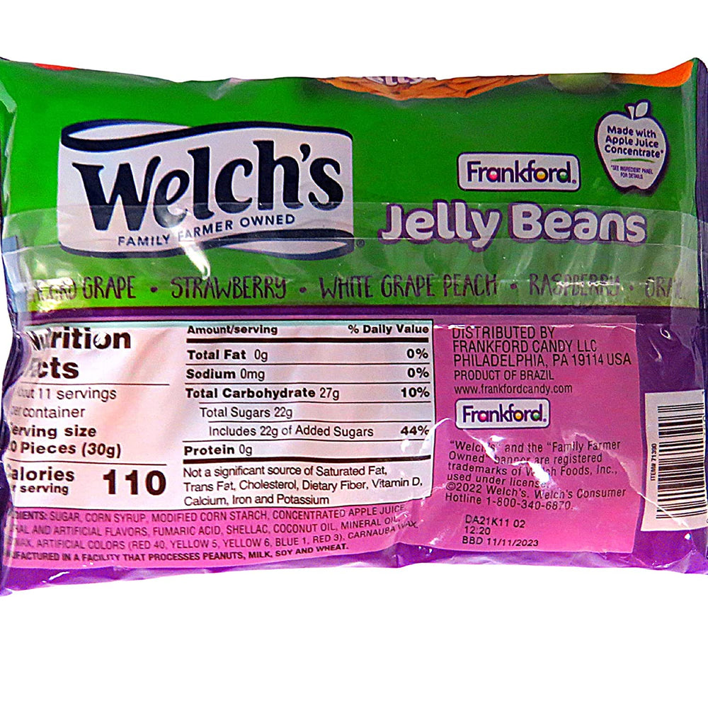 Welch's Assorted Jelly Beans 12 oz. Bag All City Candy