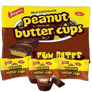 All City Candy Boyer Peanut Butter Cups Fun Bites Snack Size - 10-oz. Bag Halloween Boyer Candy Company For fresh candy and great service, visit www.allcitycandy.com