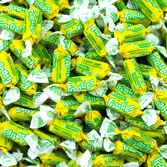 Frooties Lemon Lime Chewy Candy - 2.42 LB Bulk Bag - All City Candy