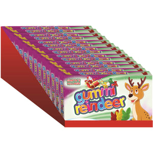 All City Candy Santa's Village Gummi Reindeer 3.1 oz. Box - Case of 12 Christmas Taste of Nature Inc For fresh candy and great service, visit www.allcitycandy.com