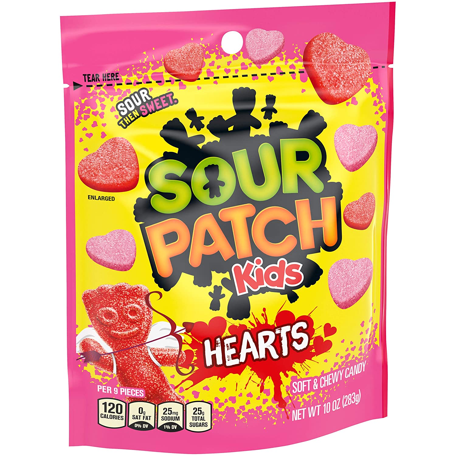 Sour Patch Kids (1) Bag Conversation Hearts Valentine's Day Candy - So