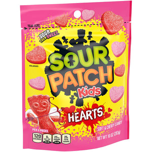 All City Candy Valentine's Sour Patch Kids Hearts 10 oz. Bag Mondelez International For fresh candy and great service, visit www.allcitycandy.com