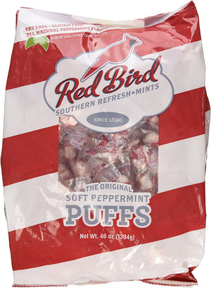 Red Bird Soft Peppermint Puffs Mints - 46-oz. Bag