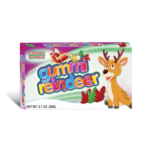 All City Candy Santa's Village Gummi Reindeer 3.1 oz. Box Christmas Taste of Nature Inc For fresh candy and great service, visit www.allcitycandy.com