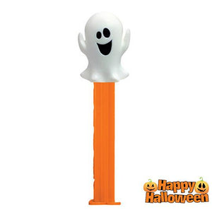 All City Candy PEZ Halloween Collection Candy Dispenser - 1 Piece Blister Pack Ghost Halloween PEZ Candy For fresh candy and great service, visit www.allcitycandy.com