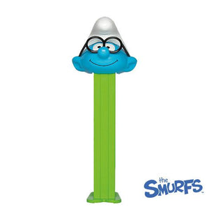 All City Candy PEZ Smurfs Collection Candy Dispenser - 1-Piece Blister Pack Novelty PEZ Candy For fresh candy and great service, visit www.allcitycandy.com