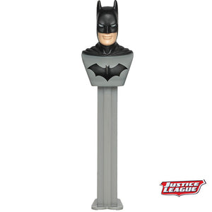 All City Candy PEZ DC Comics Justice League Collection Candy Dispenser - 1 Piece Blister Pack Batman PEZ Candy For fresh candy and great service, visit www.allcitycandy.com