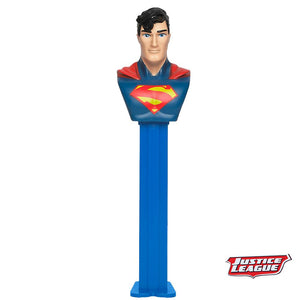 All City Candy PEZ DC Comics Justice League Collection Candy Dispenser - 1 Piece Blister Pack Superman PEZ Candy For fresh candy and great service, visit www.allcitycandy.com