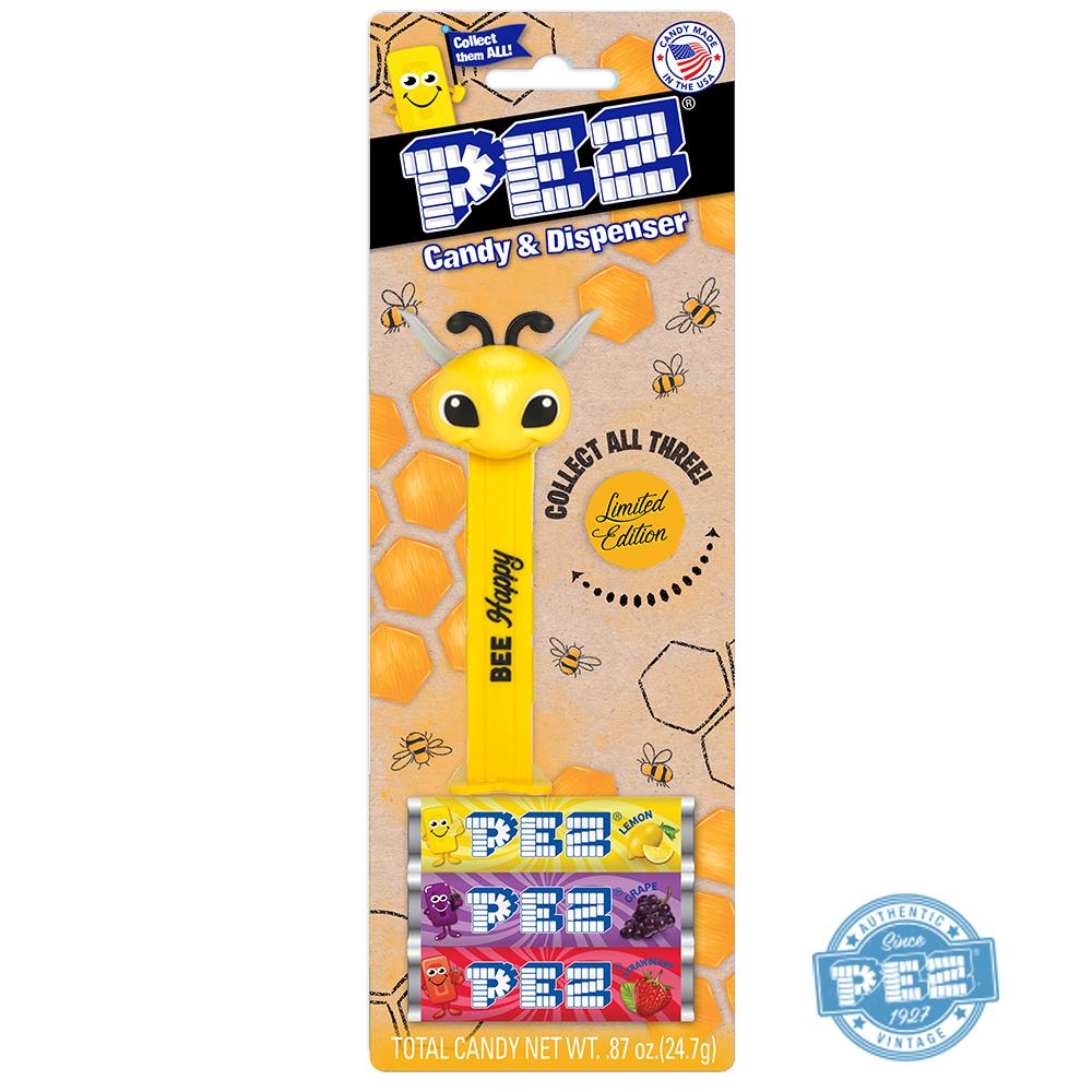 All City Candy PEZ Limited Edition Bee Candy Dispenser - 1 Piece Blister Pack Bee Amazing PEZ Candy For fresh candy and great service, visit www.allcitycandy.com