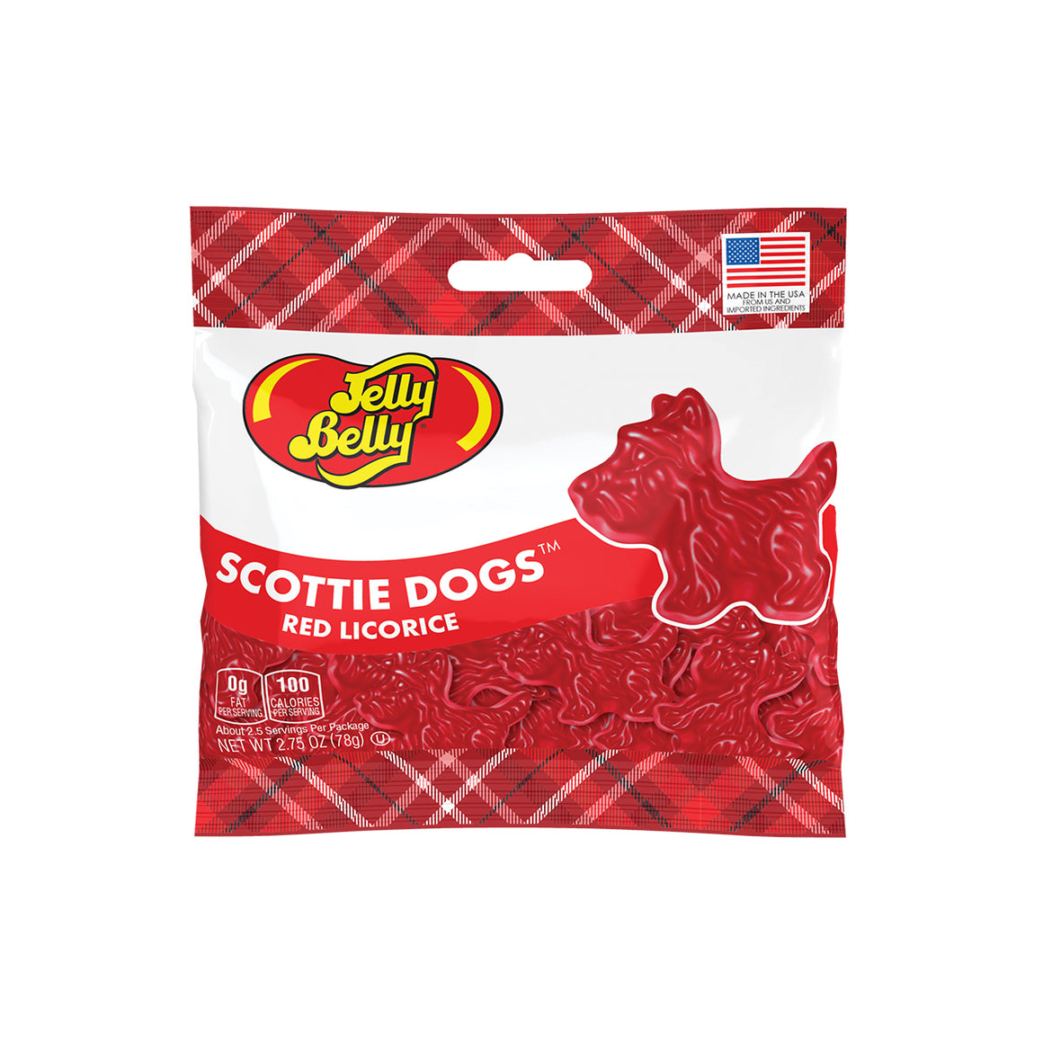 Jelly Belly Red Licorice Scottie Dogs - 2.75-oz. Bag