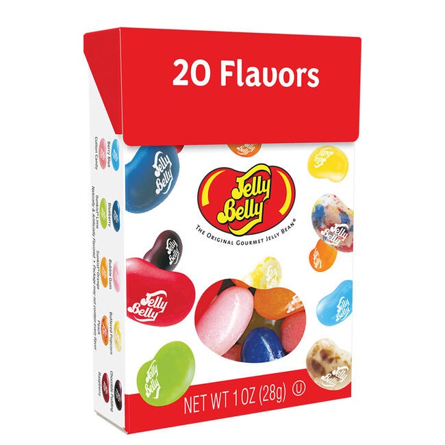 All City Candy Jelly Belly Assorted 20 Flavors Flip Top Box 1 oz. Jelly Beans Jelly Belly For fresh candy and great service, visit www.allcitycandy.com