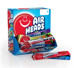 All City Candy Airheads Assorted 60 Bar Gravity Feed 33 oz. Box Taffy Perfetti Van Melle For fresh candy and great service, visit www.allcitycandy.com