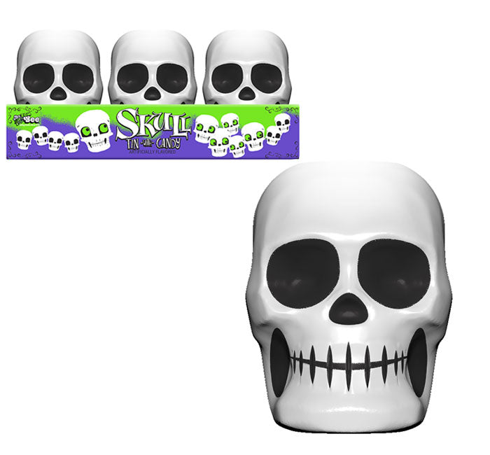 Bee Skull Tin filled with Smarties For fresh candy and great service, visit www.allcitycandy.com