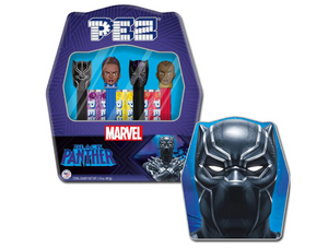 All City Candy Pez Marvel Black Panther Candy Dispenser Gift Tin Novelty PEZ Candy For fresh candy and great service, visit www.allcitycandy.com