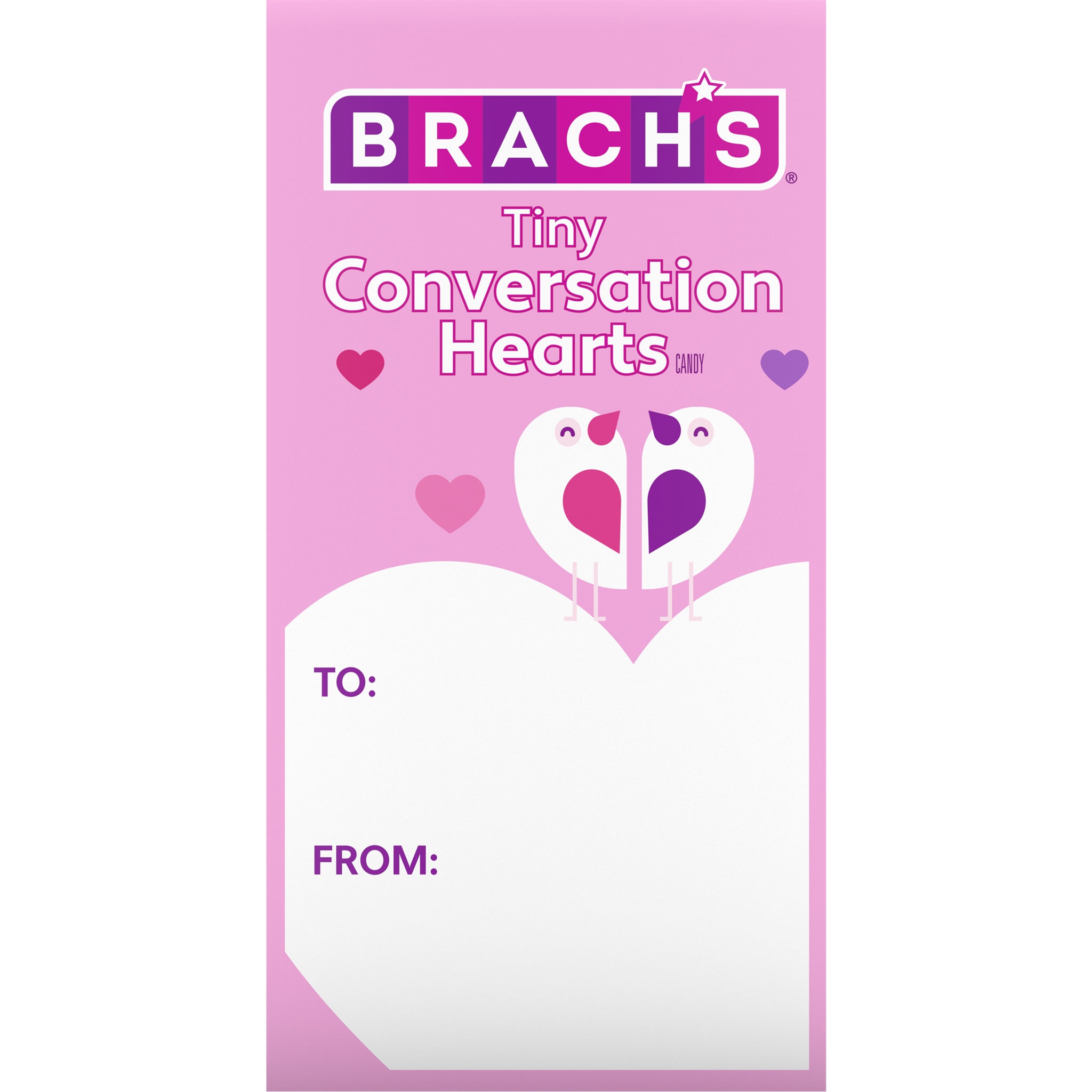 Brach's Candy, Conversation Hearts, Tiny - 24 pack, 1 oz boxes