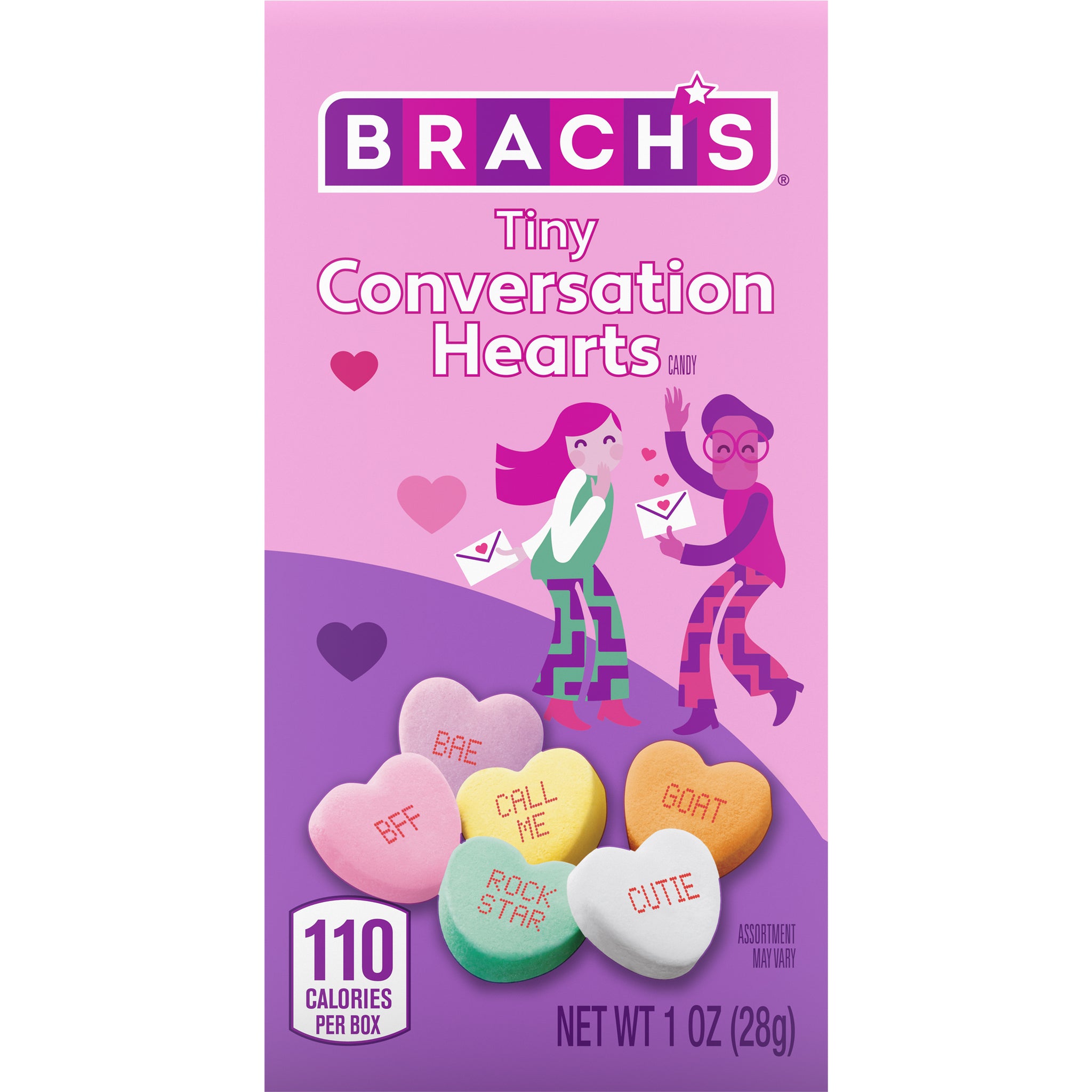 Valentines Brach's Tiny Conversation Hearts - 1oz