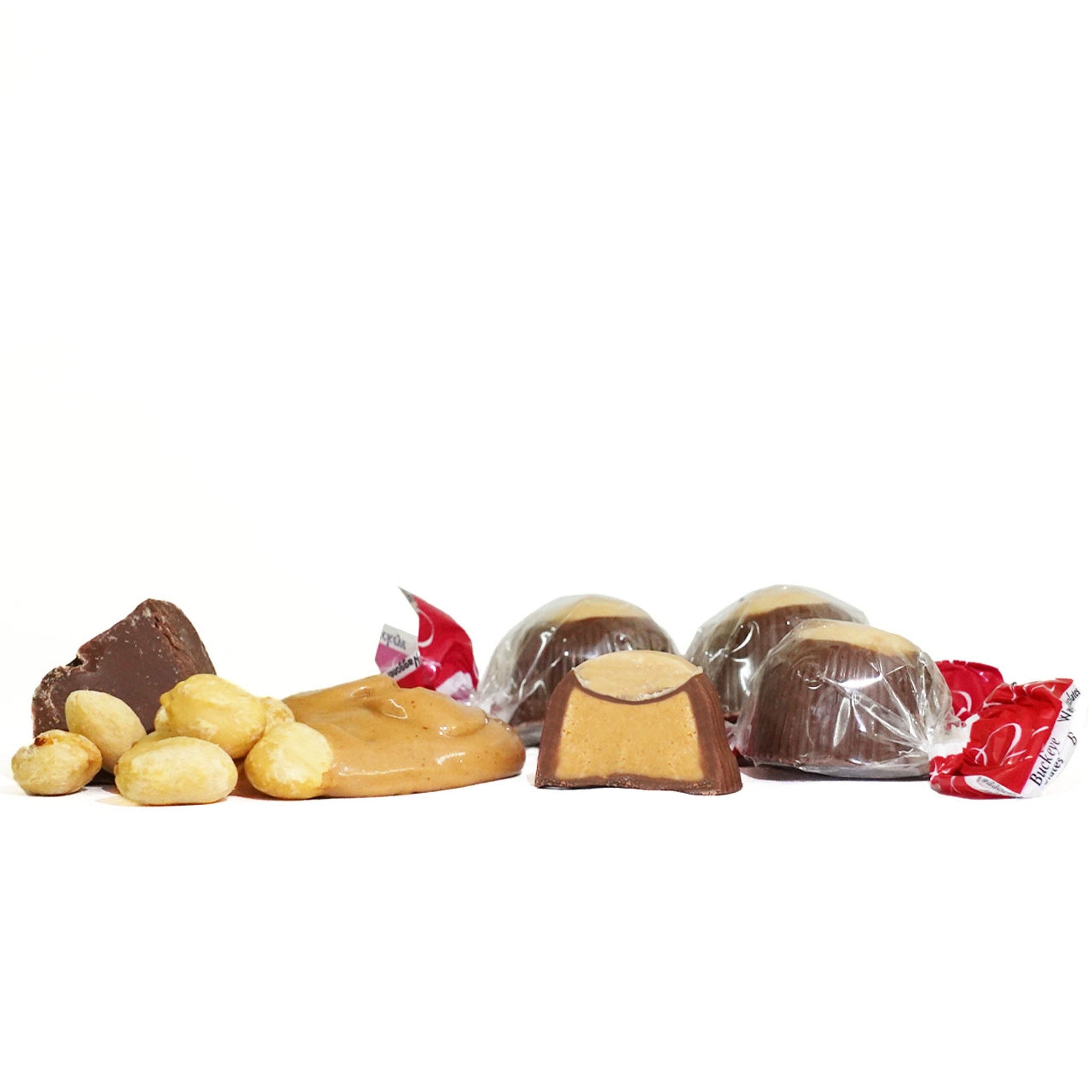 Ohio Made 60-Count Milk Chocolate Buckeyes – Peanut Butter & Chocolate, Kosher Snack