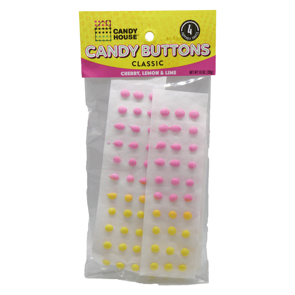 Necco Candy House Candy Buttons - 24 pack, 0.5 oz strips