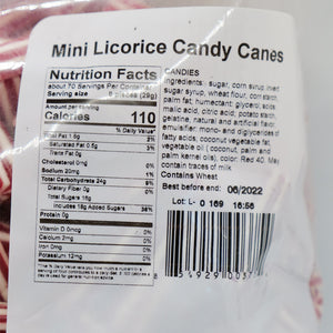 All City Candy Mini Licorice Christmas Candy Cane Gummi Candy - 4.4 lb Bag Vidal For fresh candy and great service, visit www.allcitycandy.com