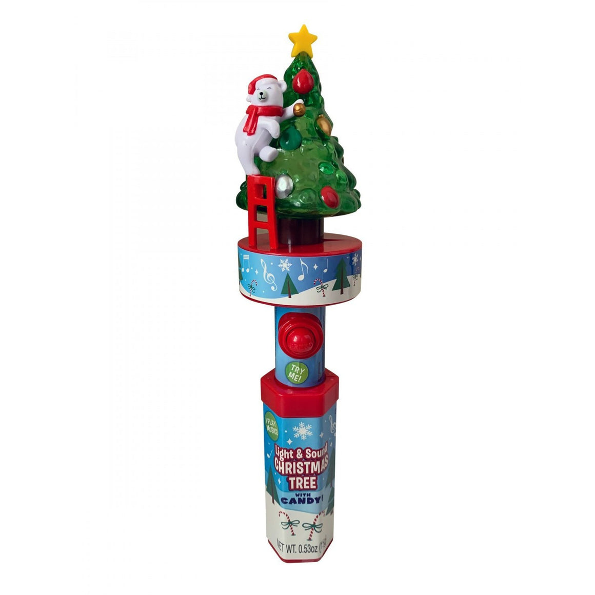 All City Candy Candyrific Christmas Tree Lights and Sound Wand 0.53 oz. Christmas Candyrific For fresh candy and great service, visit www.allcitycandy.com