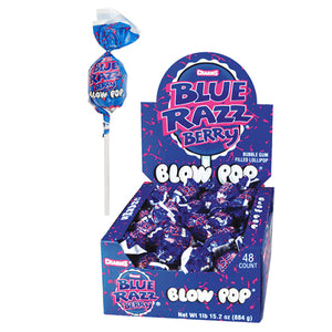Charms Blue Razz Berry Blow Pop Lollipops - All City Candy Charms Blue Razz Berry Blow Pop Lollipops - All City Candy
