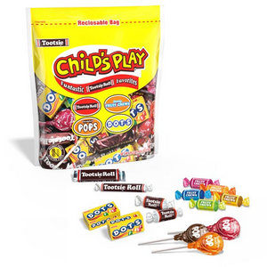 All City Candy Child's Play Funtastic Tootsie Roll Favorites Bulk Wrapped Tootsie Roll Industries 26-oz. Resealable Bag For fresh candy and great service, visit www.allcitycandy.com