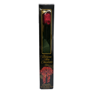 Belgian Milk Chocolate Red Foil Rose - 0.63-oz. Window Gift Box