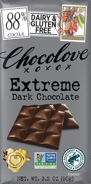 All City Candy Chocolove Extreme Dark Chocolate 3.2 oz. Bar Candy Bars Chocolove For fresh candy and great service, visit www.allcitycandy.com