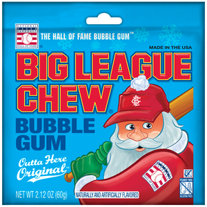 All City Candy Big League Chew Christmas-Themed Bubble Gum - 2.12-oz. Pouch For fresh candy and great service, visit www.allcitycandy.com