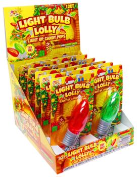 Christmas Light Bulb Lolly Candy Pop 0.42 oz.