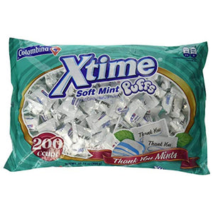 All City Candy Colombina Xtime Soft Mint Puffs Thank You Mints Hard Candy - Bag of 200 For fresh candy and great service, visit www.allcitycandy.com