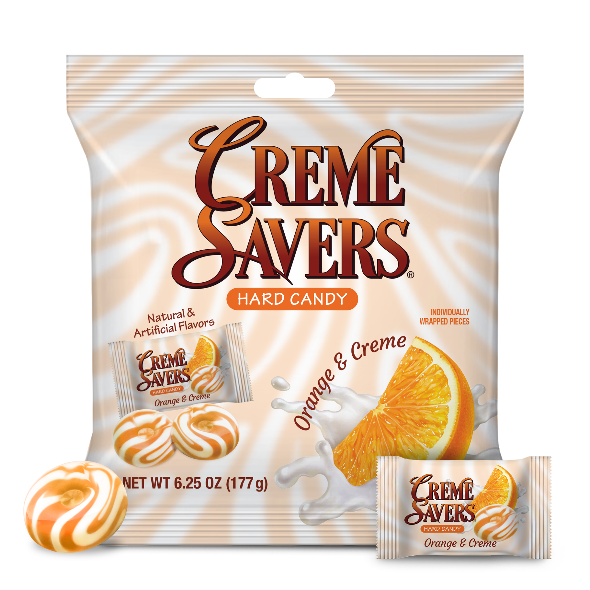 Creme Savers Orange & Creme Bag - All City Candy Creme Savers Orange & Creme Bag - All City Candy