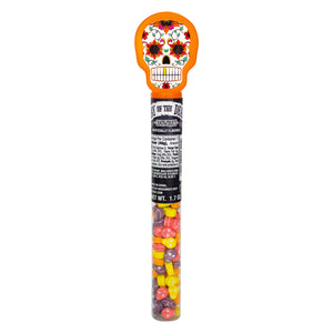 Bee Halloween Day of the Dead Tubes with Candy Skulls 1.6 oz.
