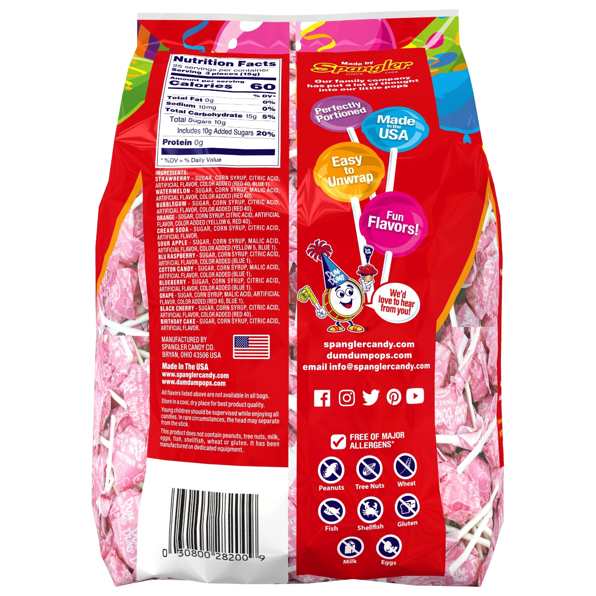 Dum Dum Lollipop Wrappers