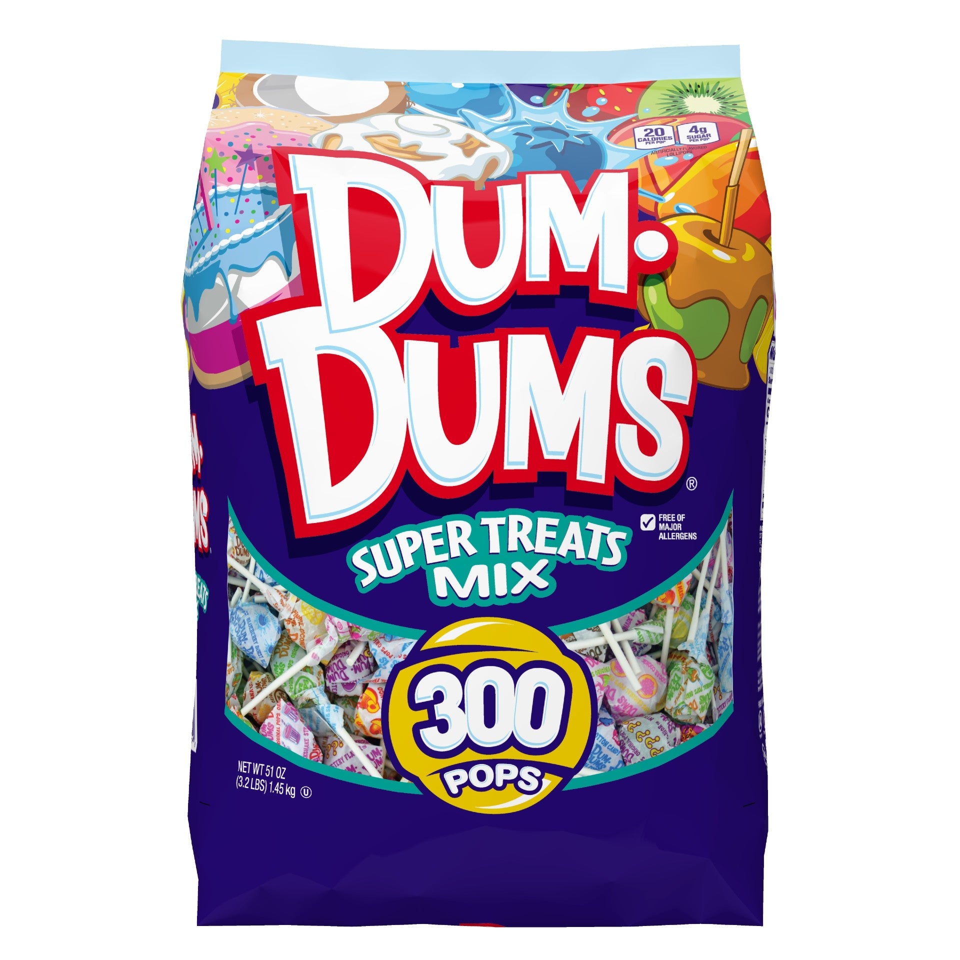 Dum Dums Limited Edition Assorted Flavor Lollipops - Bag of 300