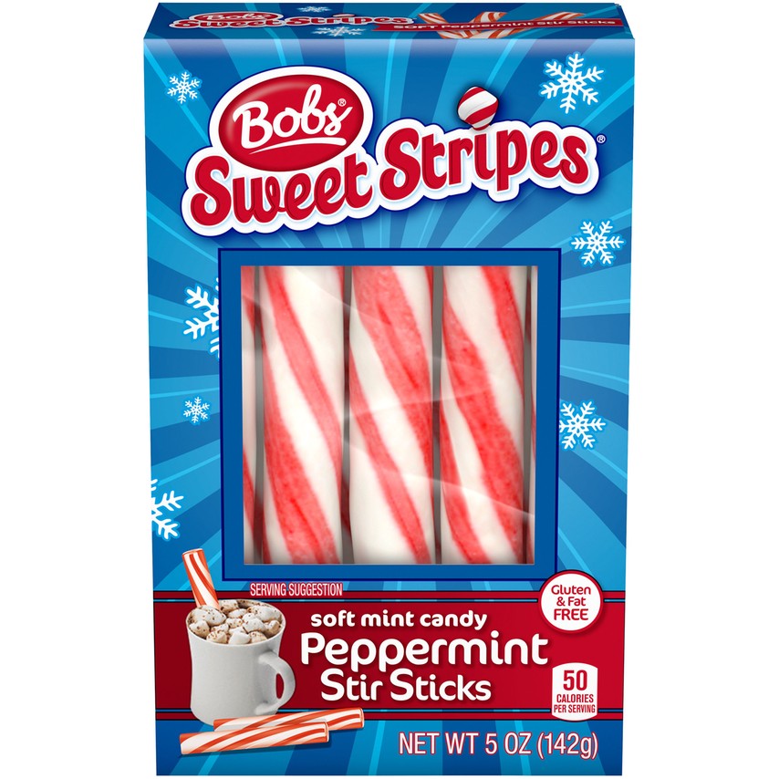 All City Candy Bob's Sweet Stripes Soft Peppermint Stir Sticks - 5-oz. Box Brach's Confections For fresh candy and great service, visit www.allcitycandy.com